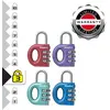 Image de Master Lock 633EURD Cadenas à Combinaison avec Corp en Zinc, Couleur Aléatoire, 5,6 x 3,2 x 1,1 cm