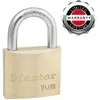 Image de Master Lock 4140EUR Cadenas à Clé en Laiton, Doré, 6 x 4 x 1,3 cm