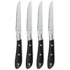 Image de Coffret de 4 couteaux steak 11cm - 2550A1MB02BR4 - Achille Noir - AMEFA