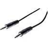Image de Cordon stéreo jack 3.5 mm noir - 1 m