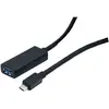 Image de Cordon rallonge USB-C 3.1 Male vers USB-A Femelle 10m amplification électronique
