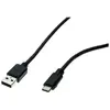 Image de DACOMEX Sachet cordon USB 2.0 Type-A / Type-C noir - 1,0 m