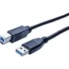 Image de Cordon USB 3.0 type A / B noir - 3,0 m