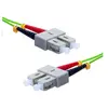 Image de Jarretière optique duplex HD multi OM5 50/125 SC-UPC/SC-UPC vert - 2 m