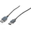 Image de Rallonge USB 2.0 grise - 0.6 m