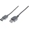 Image de Rallonge éco USB 2.0 A / A grise - 1,0 m