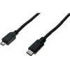 Image de Cordon USB 2.0 Type-C / micro B noir - 1,0 m