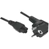 Image de Cordon d alimentation tripolaire PC CEE7 / C5 noir - 3,0 m
