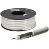 Image de Câble coaxial pour antenne TV/Satellite 25m blanc