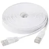 Image de Cordon RJ45 plat catégorie 6 U/FTP snagless blanc - 1 m