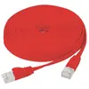 Image de Cordon RJ45 plat catégorie 6 U/FTP snagless rouge - 7,5 m