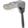 Image de Cordon RJ45 catégorie 5e F/UTP coudé bas gris - 0,7 m