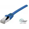 Image de Cordon RJ45 certifié GRS CAT 6A S/FTP TPE snagless bleu - 0,3 m