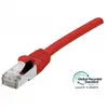 Image de Cordon RJ45 certifié GRS CAT 6A S/FTP TPE snagless rouge - 2 m
