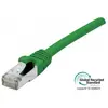 Image de Cordon RJ45 certifié GRS CAT 6A S/FTP TPE snagless vert - 1,5 m