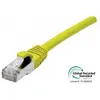 Image de Cordon RJ45 certifié GRS CAT 6A S/FTP TPE snagless jaune - 5 m