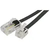 Image de Cordon téléphonique RJ11 / RJ45 noir - 5 m