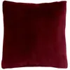 Image de Coussin en Flanelle Uni Ollis 38x38cm Rouge Grenat