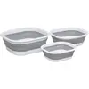 Image de Lot de 3 Bassines Rétractables Retract 38cm Gris