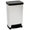 Image de Poubelle à Pédale Slim 50L Argent