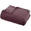 Image de Plaid en Flanelle Uni Ollis 130x180cm Violet