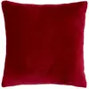 Image de Coussin en Flanelle Uni Ollis 38x38cm Rouge