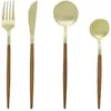 Image de Ménagère 24 Pièces en Inox Ida 22cm Marron