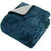 Image de Plaid Sherpa en Flanelle Lyno 130x170cm Bleu