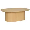 Image de Table basse ovale en bois LEE - Beige