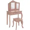 Image de Coiffeuse et tabouret Sissi pour enfant - Rose