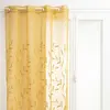 Image de Voilage brodé Izzy 140 x 240 cm - Ocre