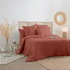 Image de Housse de Couette Lin Adorable 260x240cm Terracotta