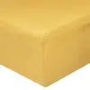 Image de Drap Housse en Lin Adorable 140x190cm Jaune Ocre