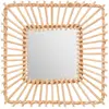 Image de Atmosphera Miroir mural carré rotin - Beige