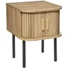 Image de Table de chevet 2 portes Colva - Beige