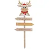 Image de Fééric Christmas Pancarte Renne en bois