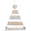 Image de Pancarte de Noël Sapin Laponie 70cm Beige