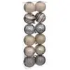 Image de Lot de 12 Boules de Noël Manoir d'Hiver 4cm Violet
