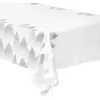 Image de Nappe Imprimée Sapin Colorama 140x360cm Blanc & Argent