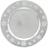 Image de Assiette de Présentation Flocon 33cm Argent
