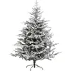 Image de Sapin de Noël artificiel floqué FROSTY - H. 180 cm - Blanc