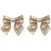 Image de Lot de 2 Noeuds Déco Paillettes 16cm Or