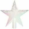 Image de Cimier Étoile Gouttes Blanc Irisé 22 cm