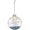 Image de Boule de Noël Déco Douceur des Neiges 8cm Bleu