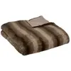 Image de Plaid Imitation Fourrure Grizzli 180x230cm Marron