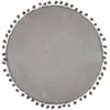 Image de Coussin Déco Pompons - Gris Clair 40cm