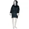 Image de Plaid Sweat Manche Flan 85x118cm Bleu Egéen
