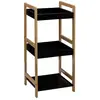 Image de Étagère 3 Niveaux Bambou Natureo 80cm Noir