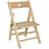 Image de Chaise Pliante Enfant Bois 51cm Naturel