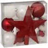 Image de Kit 18 Pièces Déco Noël 21cm Rouge & Blanc